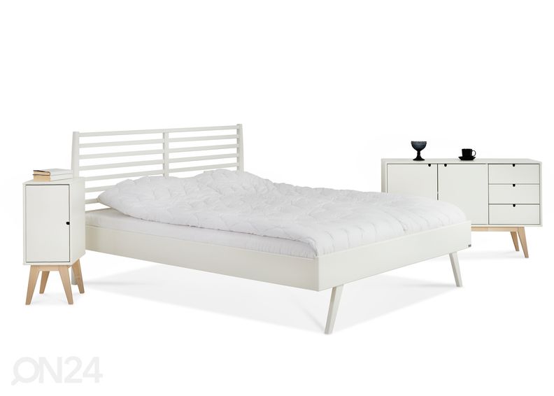 Sänky Notte, koivu 160x200 cm kuvasuurennos