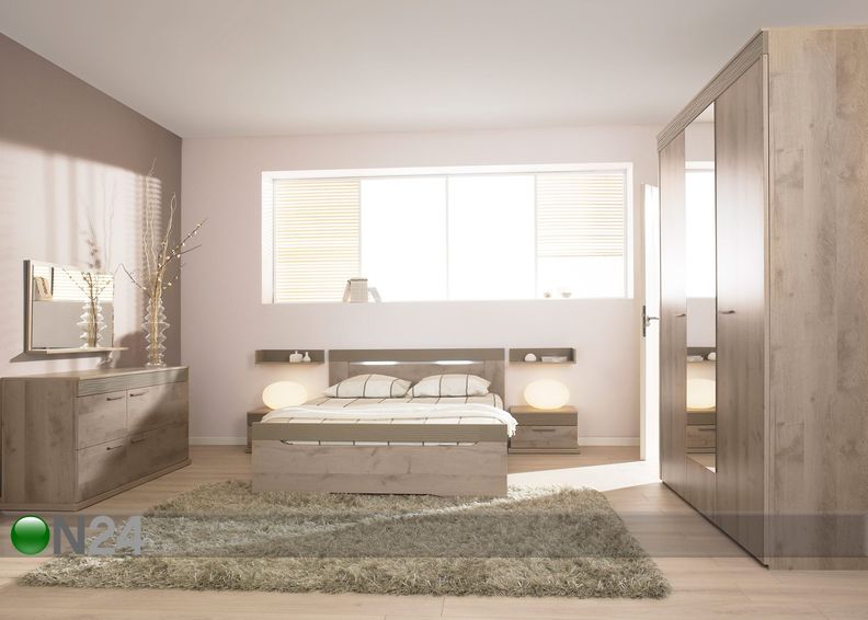 Sänky PERLA OAK 140x200 cm kuvasuurennos