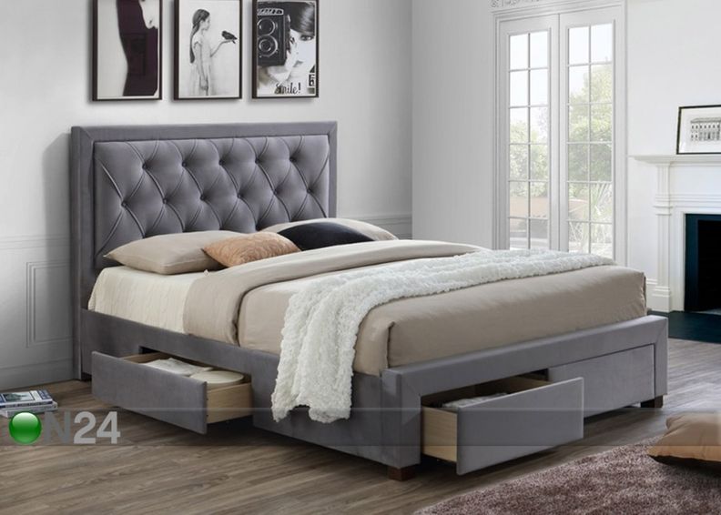 Sänky vuodevaatelaatikoilla 140x200 cm kuvasuurennos