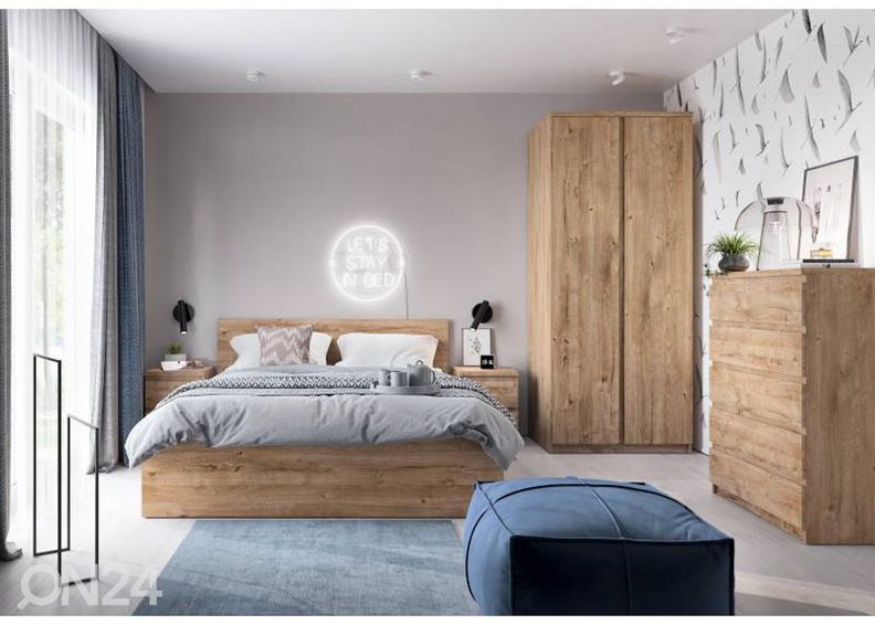 Sänky vuodevaatelaatikolla Fribo 140x200 cm kuvasuurennos