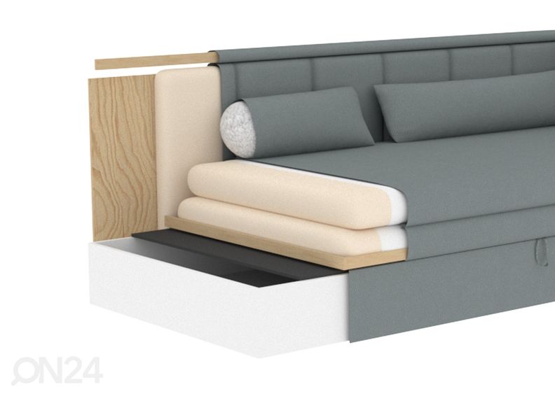 Sänky vuodevaatelaatikolla Kiel kuvasuurennos