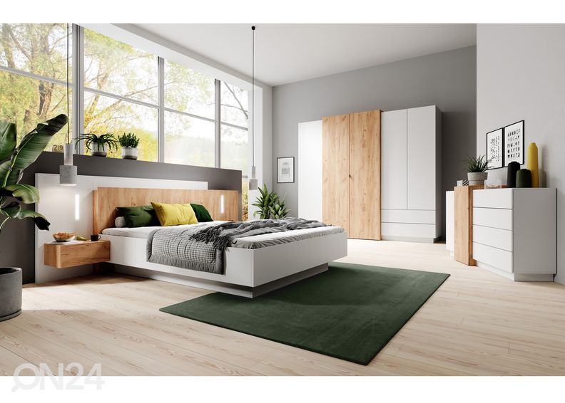Sänky vuodevaatelaatikolla Olivia 160x200 cm + yöpöydät kuvasuurennos