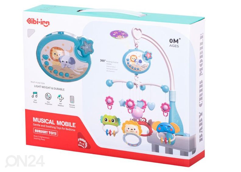 Sänkymobile tähtiprojektorilla ja musiikilla kuvasuurennos