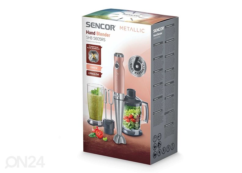 Sauvasekoitin Sencor Metallic SHB5605RSEUE3 kuvasuurennos