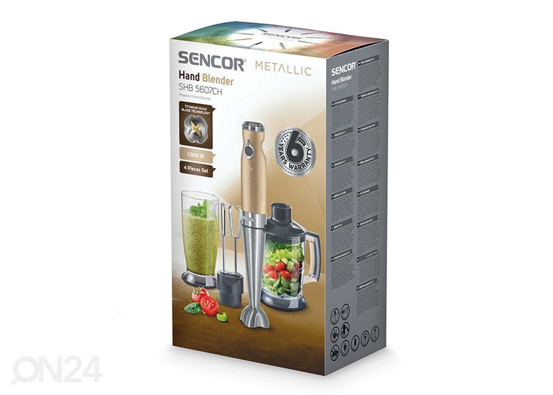 Sauvasekoitinsetti Sencor Metallic SHB5607CHEUE3 kuvasuurennos