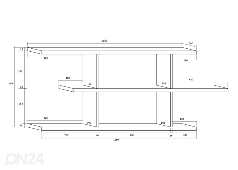 Seinähylly Cloghroe 142 cm kuvasuurennos
