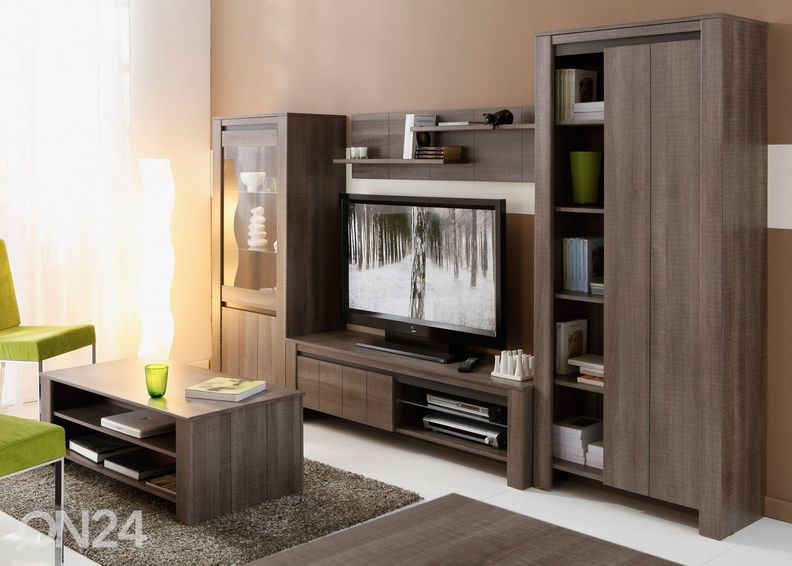 Seinähylly Lana, tumma tammi kuvasuurennos