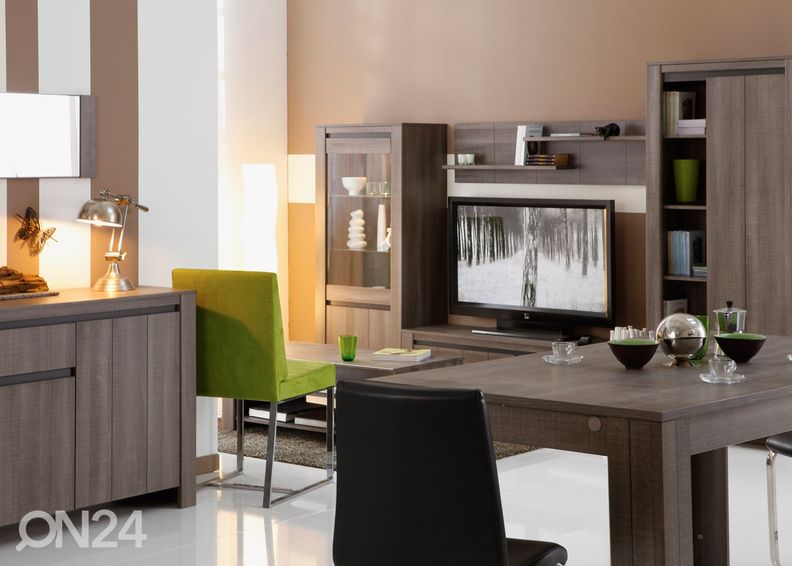 Seinähylly Lana, tumma tammi kuvasuurennos