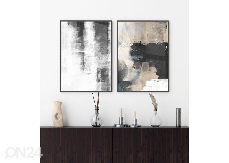 Seinäjuliste Akryylimaalaus II 21x30 cm kuvasuurennos