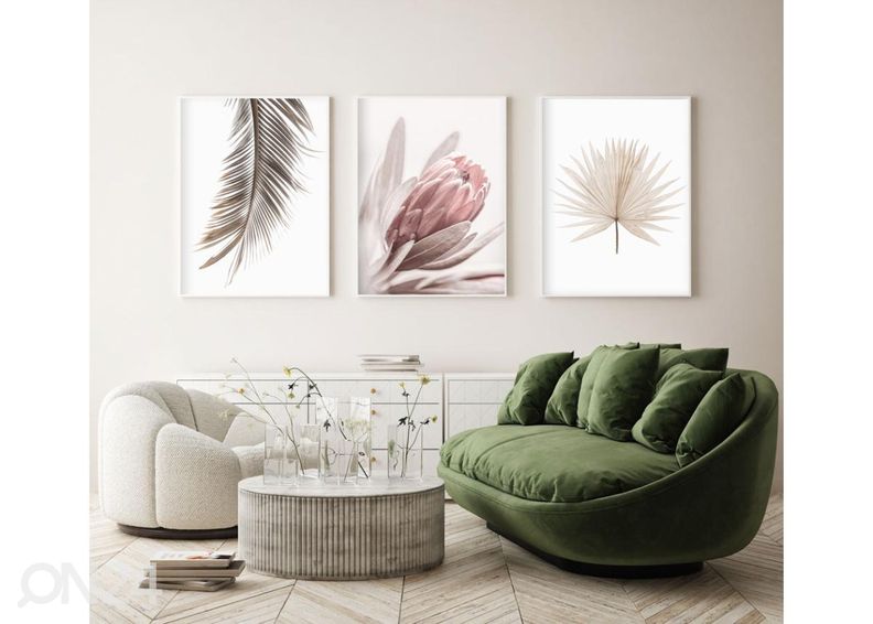 Seinäjuliste Trooppinen palmunlehti 21x30 cm kuvasuurennos