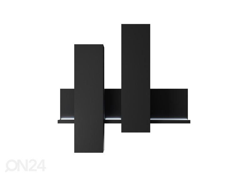 Seinäkaappi 152 cm, musta kuvasuurennos