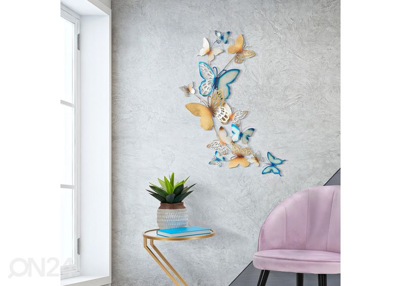 Seinäkoriste Butterflies 59,5x111,5 cm kuvasuurennos