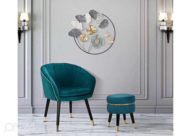 Seinäkoriste Campur Round 78,5x74 cm kuvasuurennos