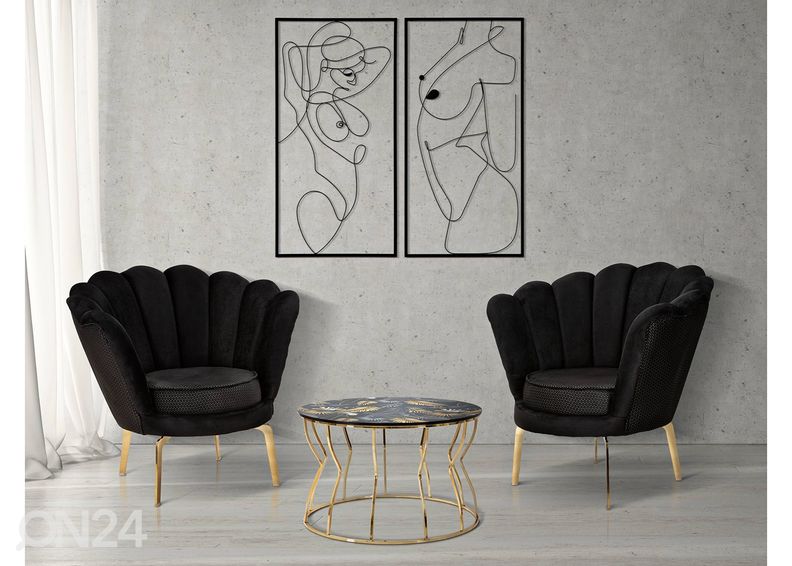 Seinäkoristeet Body 2 kpl 50x100 cm kuvasuurennos