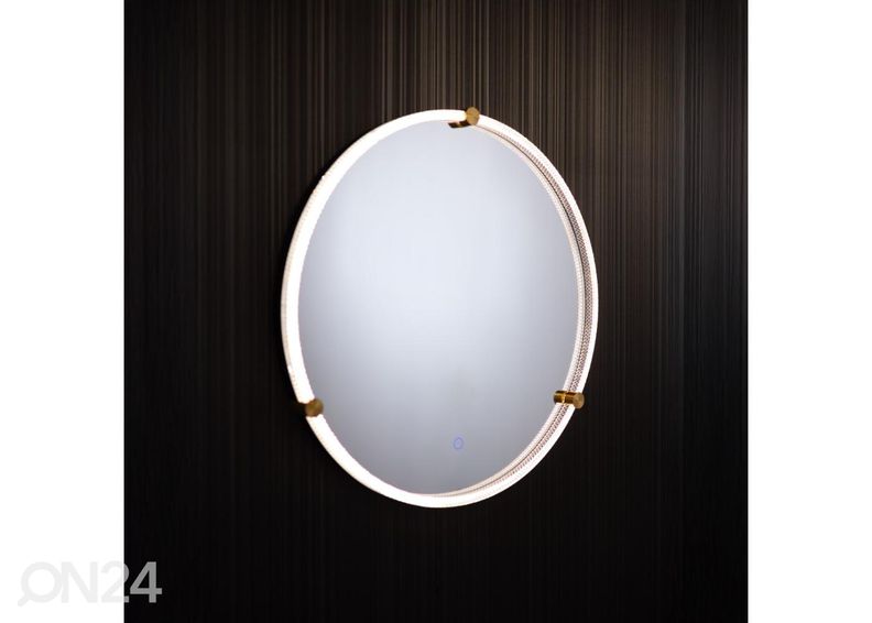 Seinäpeili Ø 60 cm LED kuvasuurennos