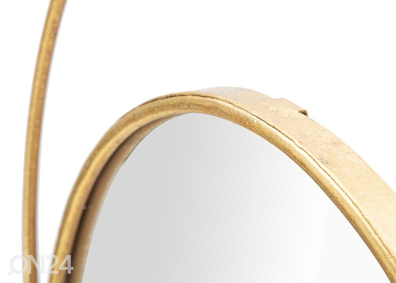 Seinäpeili Arc 80x80 cm, kullanvärinen kuvasuurennos