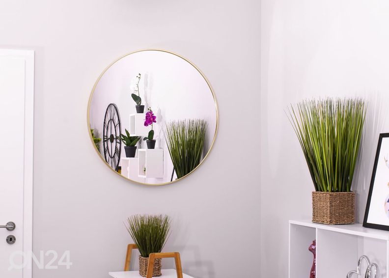 Seinäpeili, kullanvärinen Ø 80 cm kuvasuurennos