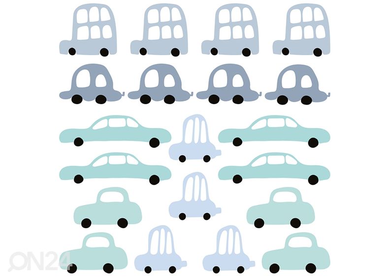 Seinätarra Autot kuvasuurennos