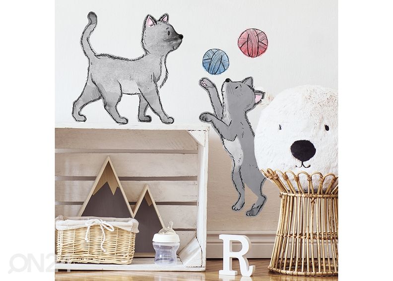 Seinätarra Kissat kuvasuurennos