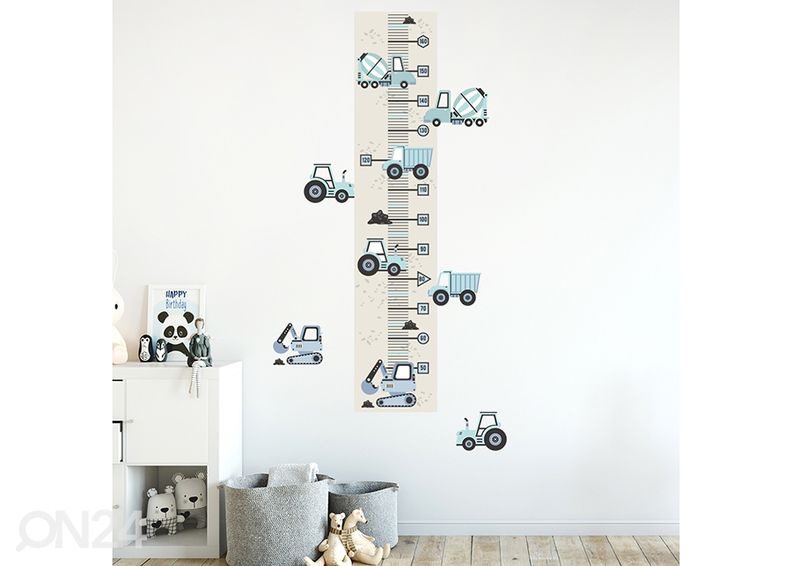 Seinätarra mittapuu Työmaa-ajoneuvot kuvasuurennos