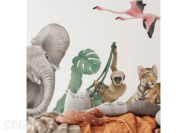 Seinätarra Safari eläimet 1 kuvasuurennos