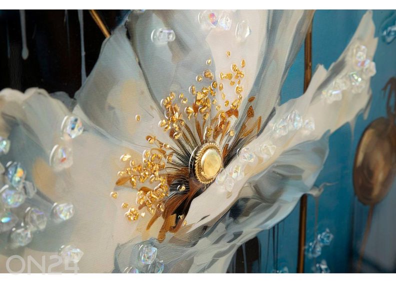 Seinätaulu Narcy 42x62 cm, sininen/valkoinen kuvasuurennos