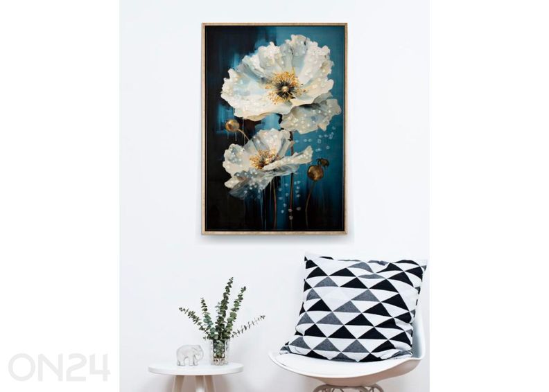 Seinätaulu Narcy 42x62 cm, sininen/valkoinen kuvasuurennos