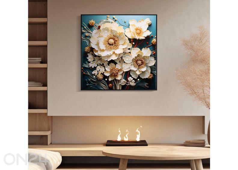 Seinätaulu Narcy 82x82 cm, valkoinen kuvasuurennos