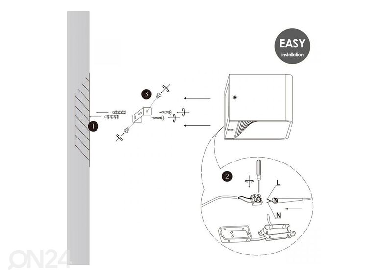 Seinävalaisin Anna kuvasuurennos