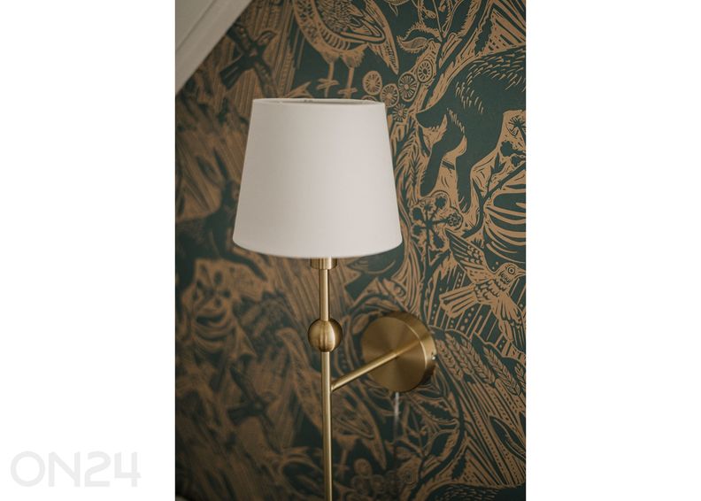 Seinävalaisin Astrid, messinki kuvasuurennos