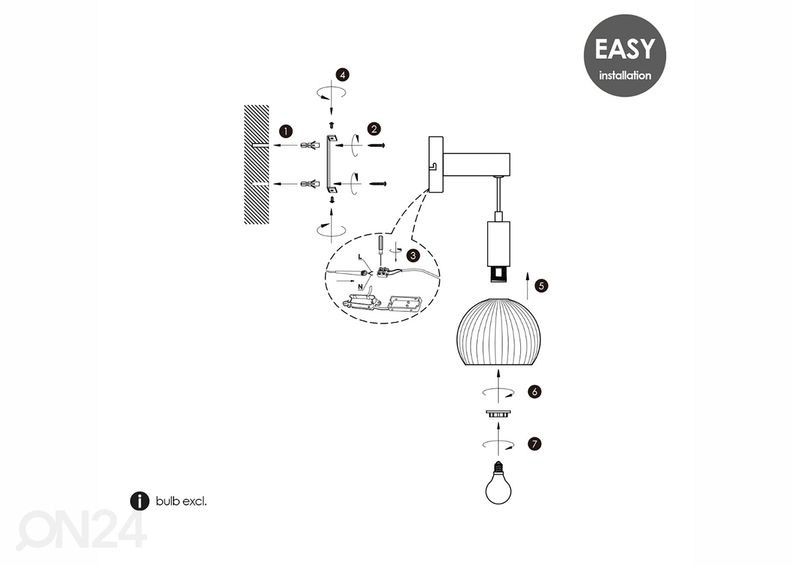 Seinävalaisin Credo kuvasuurennos