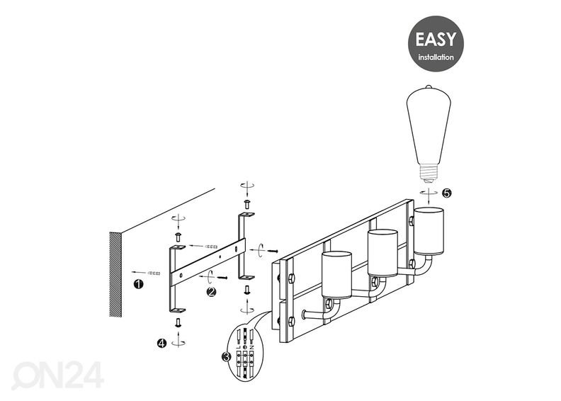 Seinävalaisin Denton kuvasuurennos