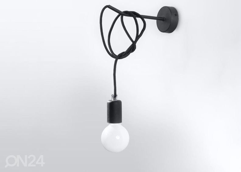 Seinävalaisin Edison, musta kuvasuurennos