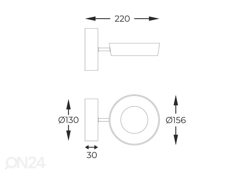 Seinävalaisin Lara 1 kuvasuurennos