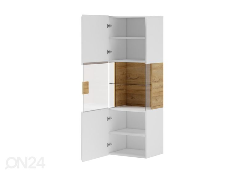 Seinävitriini, valkoinen kuvasuurennos