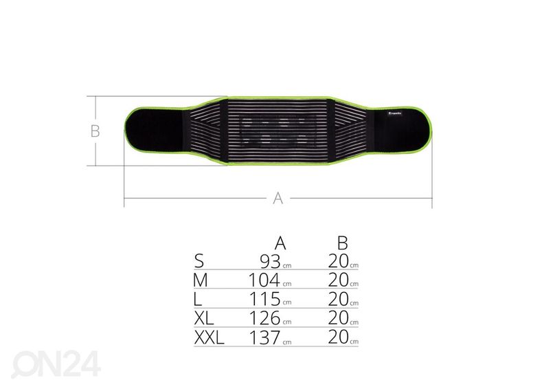 Selän tukiside magnetic bamboo inSPORTline kuvasuurennos