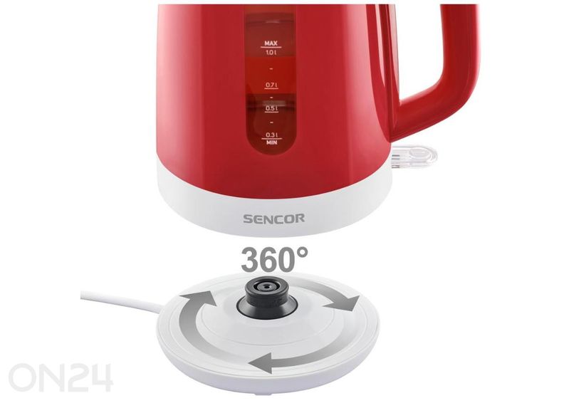 Sencor SWK1024RD -vedenkeitin 1 L, punainen kuvasuurennos