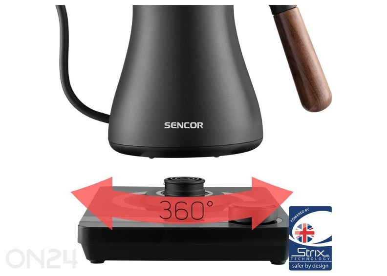 Sencor SWK2828BK -vedenkeitin, musta kuvasuurennos