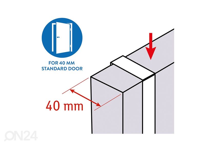 Silitysraudan ja -laudan pidiketeline Artmoon Flint kuvasuurennos