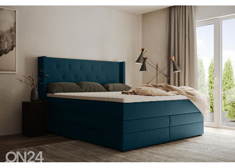 Sime Beds jenkkisänky vuodevaatelaatikoilla Sanna 140x210 cm kuvasuurennos