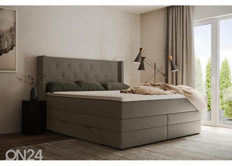 Sime Beds jenkkisänky vuodevaatelaatikoilla Sanna 140x210 cm kuvasuurennos