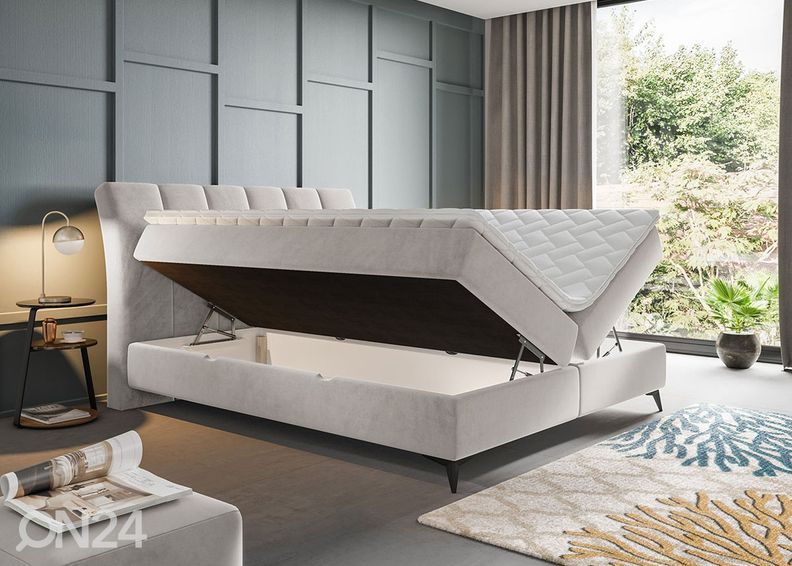 Sime Beds jenkkisänky vuodevaatelaatikolla 160x200 cm kuvasuurennos