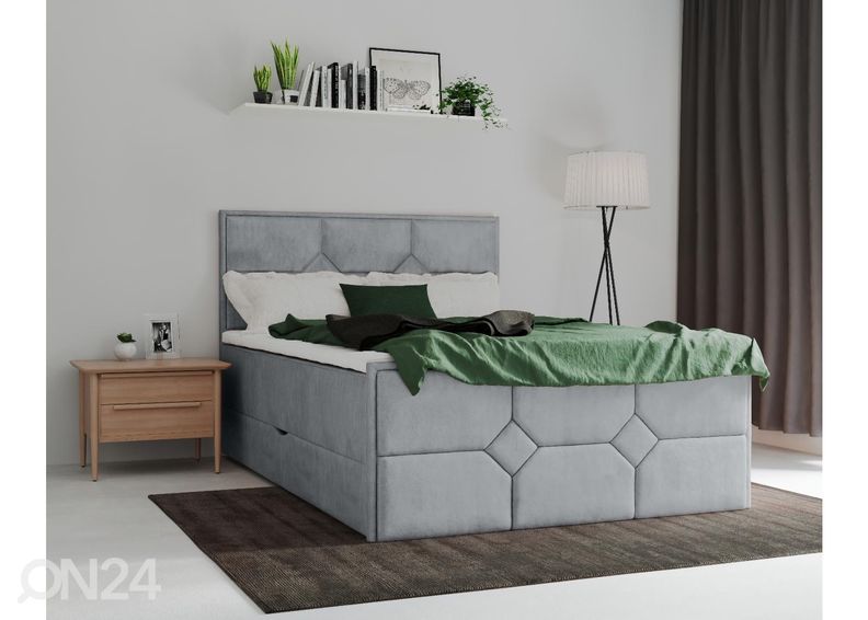 Sime Beds jenkkisänky vuodevaatelaatikolla Helena Mosaiik 140x210cm kuvasuurennos