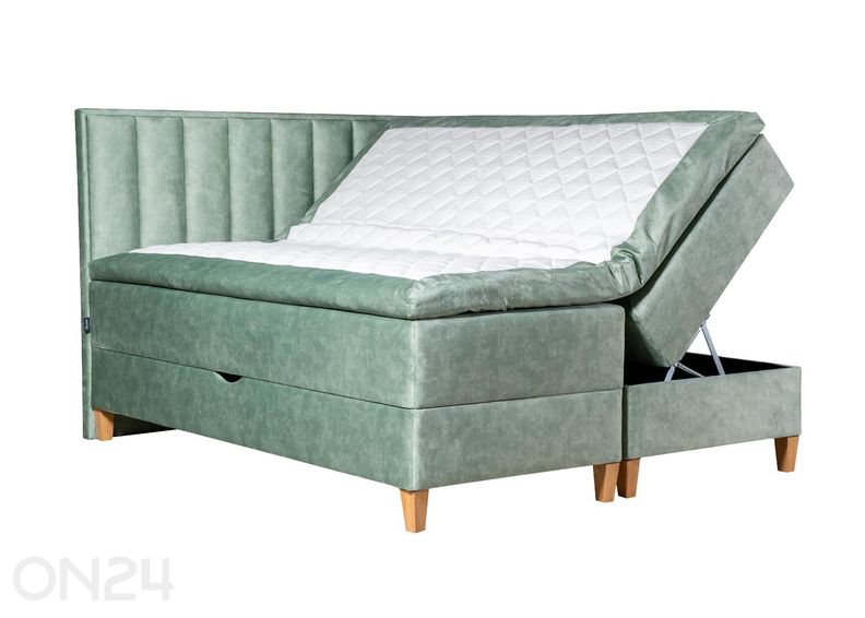 Sime Beds jenkkisänky vuodevaatelaatikolla Mileen 140x200 cm kuvasuurennos