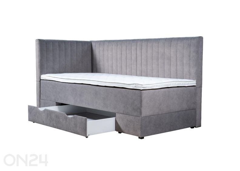 Sime Beds jenkkisänky vuodevaatelaatikolla Nora 80x190 cm kuvasuurennos
