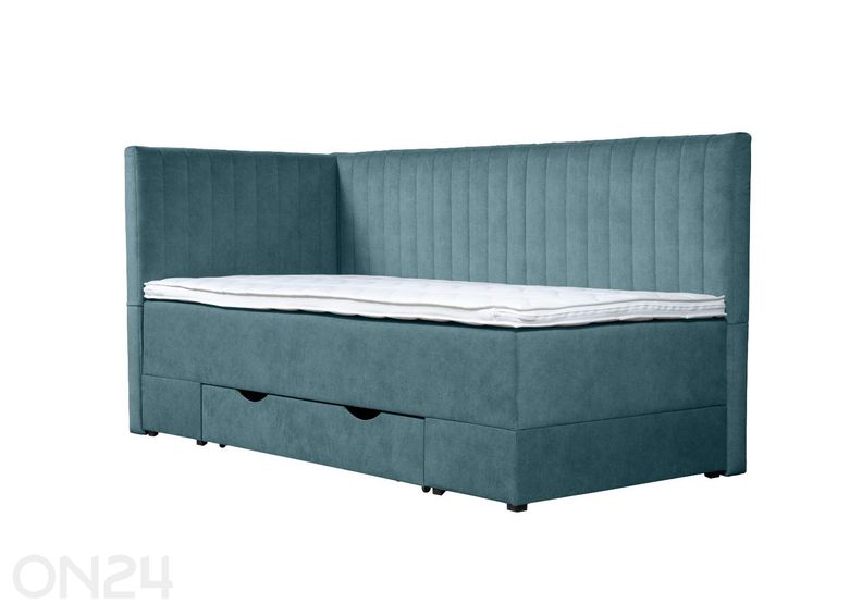 Sime Beds jenkkisänky vuodevaatelaatikolla Nora 80x200 cm kuvasuurennos
