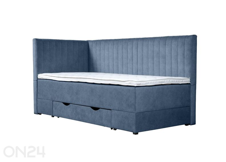 Sime Beds jenkkisänky vuodevaatelaatikolla Nora 80x200 cm kuvasuurennos