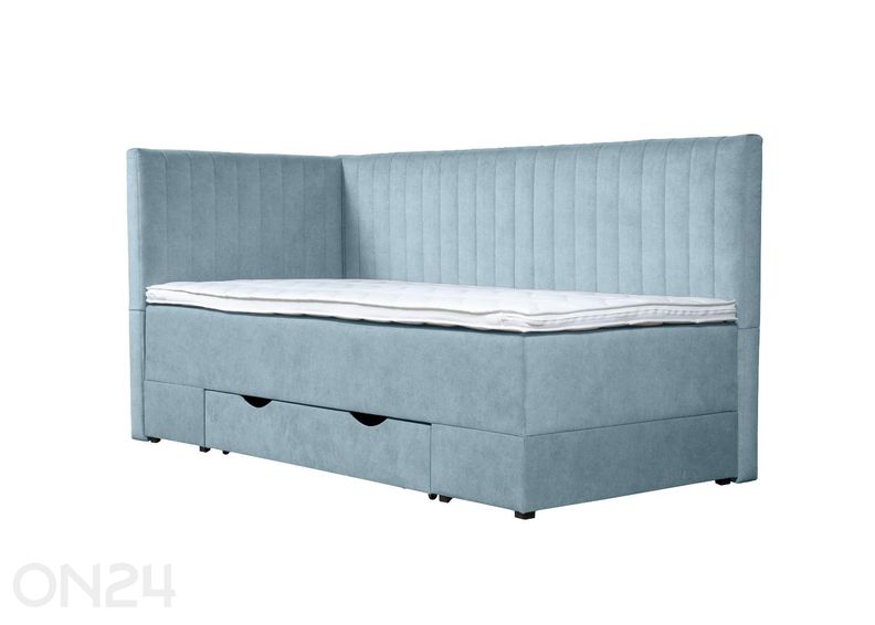 Sime Beds jenkkisänky vuodevaatelaatikolla Nora 80x200 cm kuvasuurennos