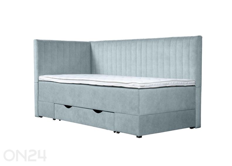 Sime Beds jenkkisänky vuodevaatelaatikolla Nora 80x200 cm kuvasuurennos