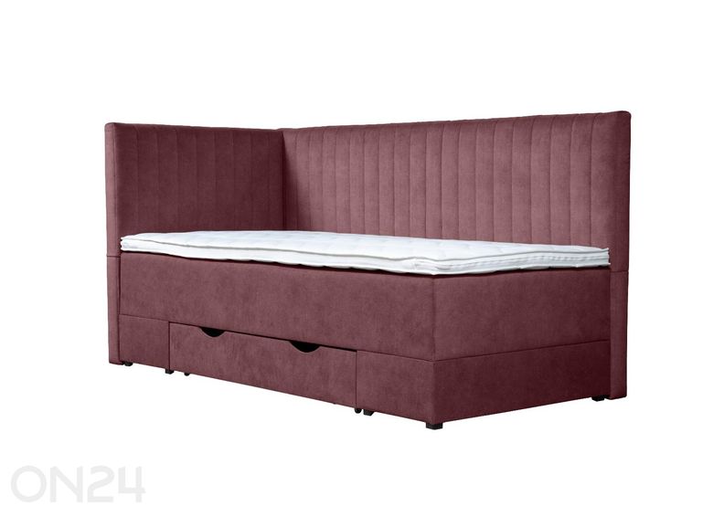Sime Beds jenkkisänky vuodevaatelaatikolla Nora 80x200 cm kuvasuurennos